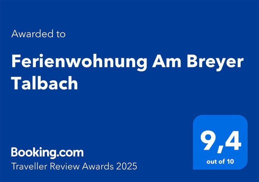 Ferienwohnung Am Breyer Talbach Kültér fotó